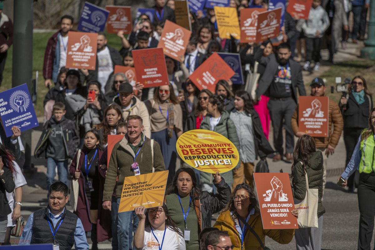 Thank you for marching with us! More than 400 Latinas and Latinos marched to the capitol this past Monday.  #ImmigrantJustice #EducationJustice #ReproductiveJustice #EconomicJustice #ClimateJustice