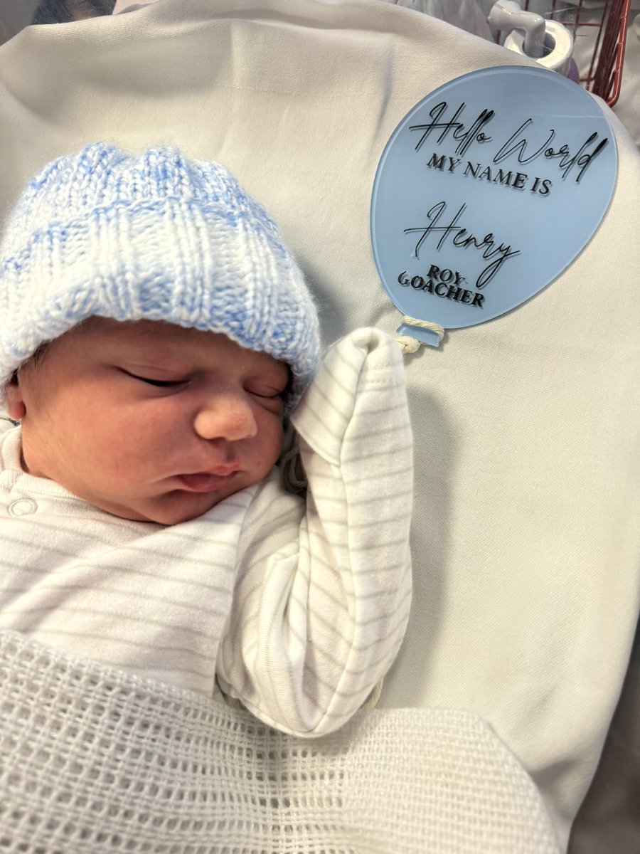 bexgoacher's tweet photo. Henry Roy Goacher🫶🏻

Beyond excited to announce that our beautiful little boy entered the world last night (20th March) at 8:48pm💙 

Henry… we are totally obsessed with you already, our gorgeous boy… can’t wait to see your little life unfold🤍 https://t.co/FsMzVjNYmR