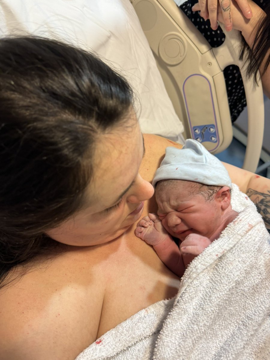 bexgoacher's tweet photo. Henry Roy Goacher🫶🏻

Beyond excited to announce that our beautiful little boy entered the world last night (20th March) at 8:48pm💙 

Henry… we are totally obsessed with you already, our gorgeous boy… can’t wait to see your little life unfold🤍 https://t.co/FsMzVjNYmR