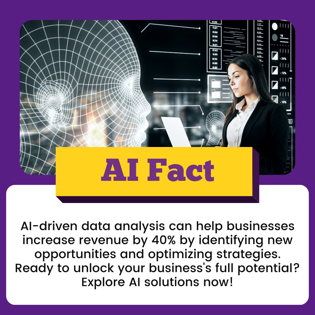 Unlock your business's full potential with AI-driven data analysis! Increase revenue by 40% and discover new opportunities. Ready to optimize? Explore AI solutions now!
.
.
#ai #privateuniversities #futureofwork #gicmarketinggroup #smallbusiness