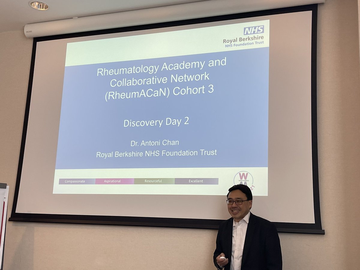 Wonderful to join RheumACaN cohort 3 in #Berkshire to talk about the key role of primary care in reducing diagnostic delay in #axialSpA @synovialjoints @KathrynRigler