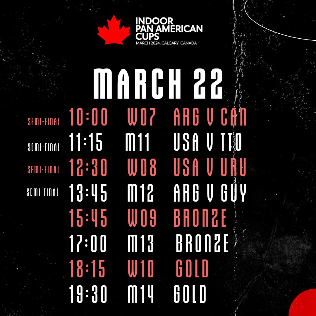 🔥 Indoor Pan American Cups 2024 Day 4 🔥 📱Don’t miss a moment, watch live on Watch Hockey #IPAC2024 #PanamHockey