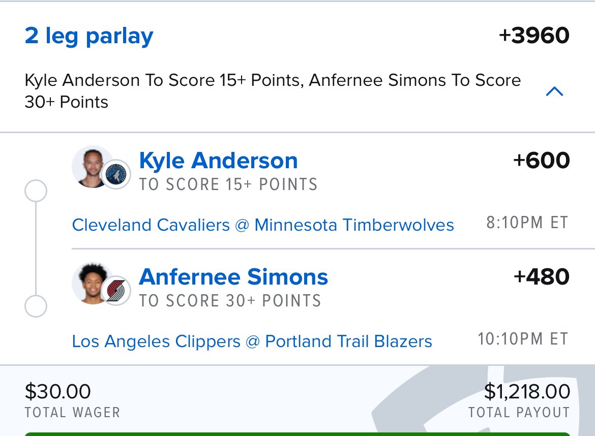 🏀 NBA Points Longshot Play

Jumping into <a href="/TailResponsibly/">Tail Responsibly</a>, <a href="/iGhostArb/">Ghost 👻</a>, and <a href="/WellRoundedBets/">Well Rounded Bettor</a>’s world today a little for some fun.

Would go about 0.15u here.