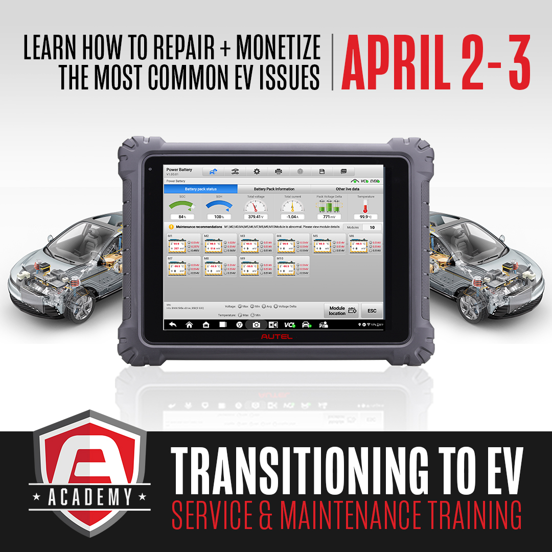 AutelTools's tweet image. Limited seating available for our Transitioning to EV: Service &amp;amp; Maintenance Training Academy class this April.

Register Now: autel.cc/EV-Training-Ap…