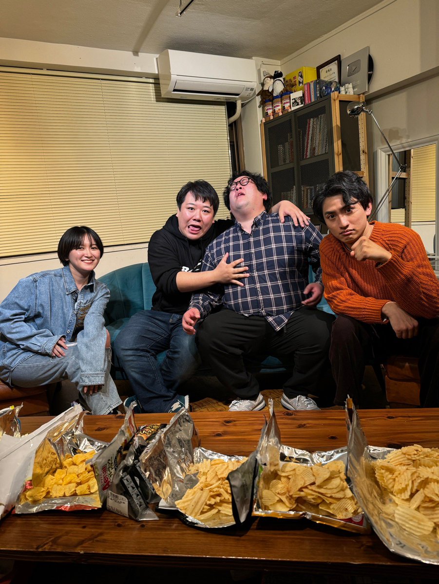 ついにラランドとコラボ！ 写真を見るに、僕とニシダがしょうもない