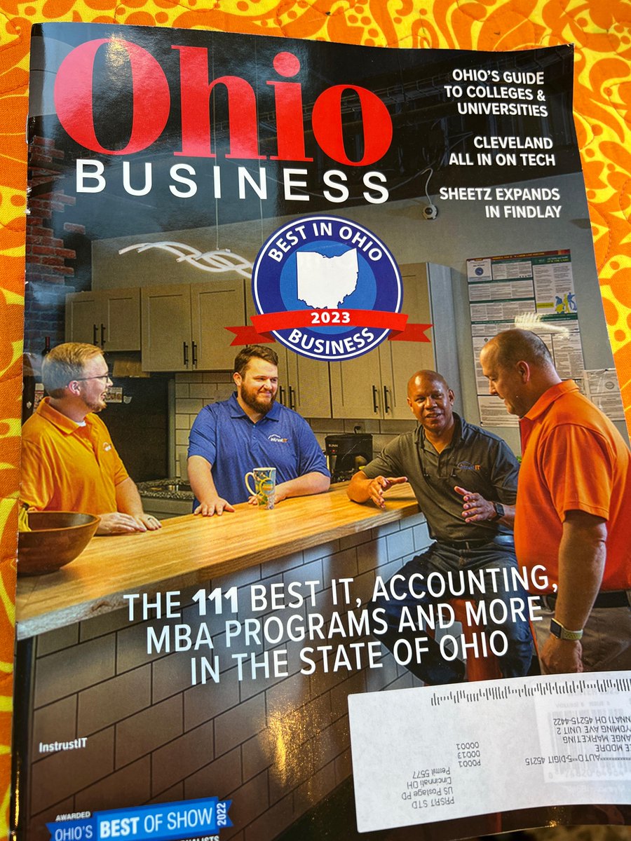 intrustIT's tweet photo. We're on the cover of Ohio Business magazine!
If you haven't seen it already, grab a copy and check out our page as well as the other great services Ohio has to offer.
Leave a comment down below if you have seen the cover already!
#ohiobusiness #bestinohio #it #ohio https://t.co/Wj528VKYID
