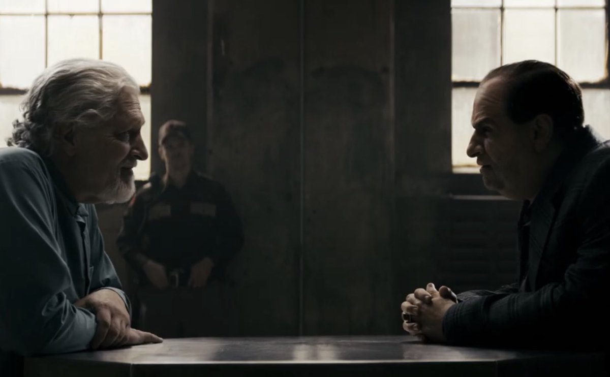 DiscussingFilm's tweet photo. First look at Clancy Brown as Salvatore Maroni in ‘THE PENGUIN’. https://t.co/LS6InvQaE1