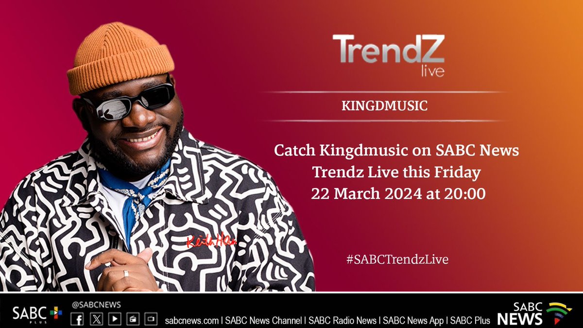 AzaniaPublic's tweet photo. Catch Kingdmusic on Trendz Live tonight at 20:00 performing his songs from his upcoming inspirational album 'Hold On'.

The album is set to be released on the 5th of April 2024. Presave album on: https://t.co/0YdWoC8Pd7 https://t.co/vsjWbDr8OX