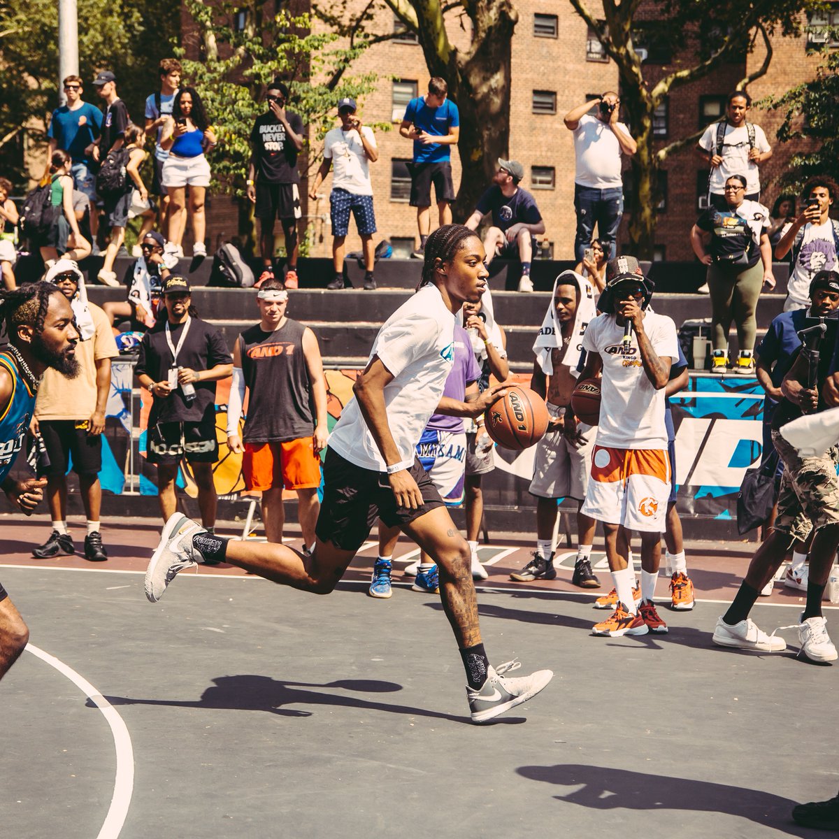 and1basketball's tweet photo. Throwing it back to some fire moments of last year's Open Run 🔥 Counting down the days until we can tear up the court once again! 🏀 #AND1OpenRun https://t.co/j7Qi0FGR0S