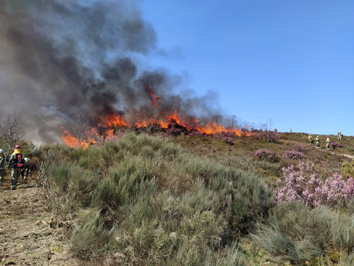 BaseBarco's tweet image. Quema prescrita en Manzaneda (Paradela).