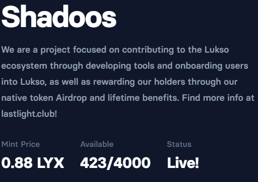 You're gonna miss this aren't you? lol <a href="/lukso_io/">LUKSO</a> @LastLight_lyx 

Im not thanks to <a href="/theCoreDAO/">Core</a>  

Only 10% left :x