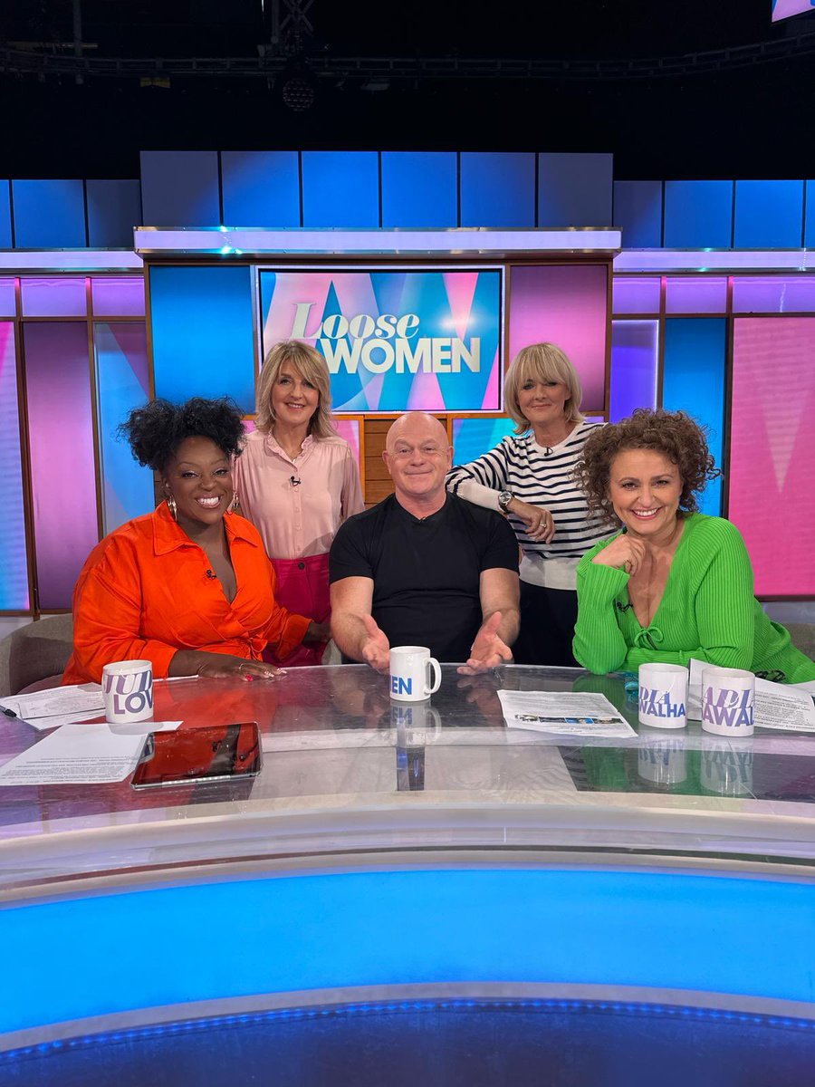 I had a great time on @loosewomen today. Thanks for having me! R