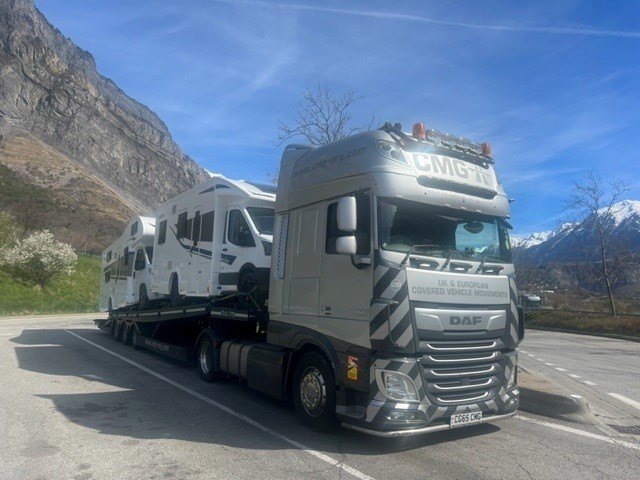 It's a trip to the Fréjus Tunnel between France 🇫🇷 and Italy 🇮🇹 today with Lee and D29 on some motorhome movements! 💪📸 #CMG247