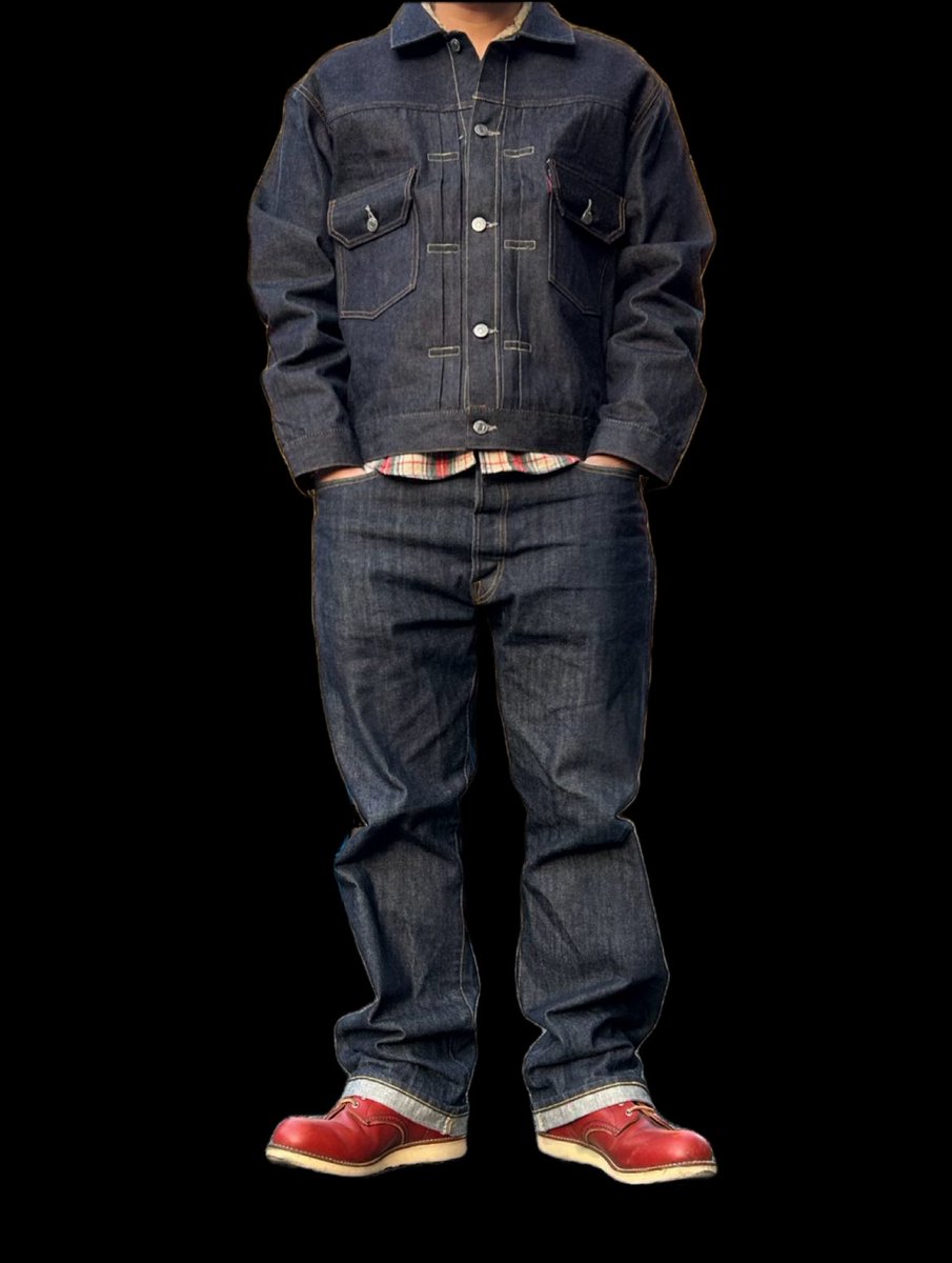 army_0798_japan's tweet photo. 春が近づいてきました🌸

こんな季節には、デニムオンデニム😎

ジーンズ LEVI'S 1944Model S501XX👖

デニムジャケット LEVI'S 1953Model 507XX T-BACK😎

ブーツ RedWing 8166

#LEVIS #リーバイス #LVC #1944Model #S501XX #507XX #TBACK #RedWing https://t.co/IfVnug2ss3