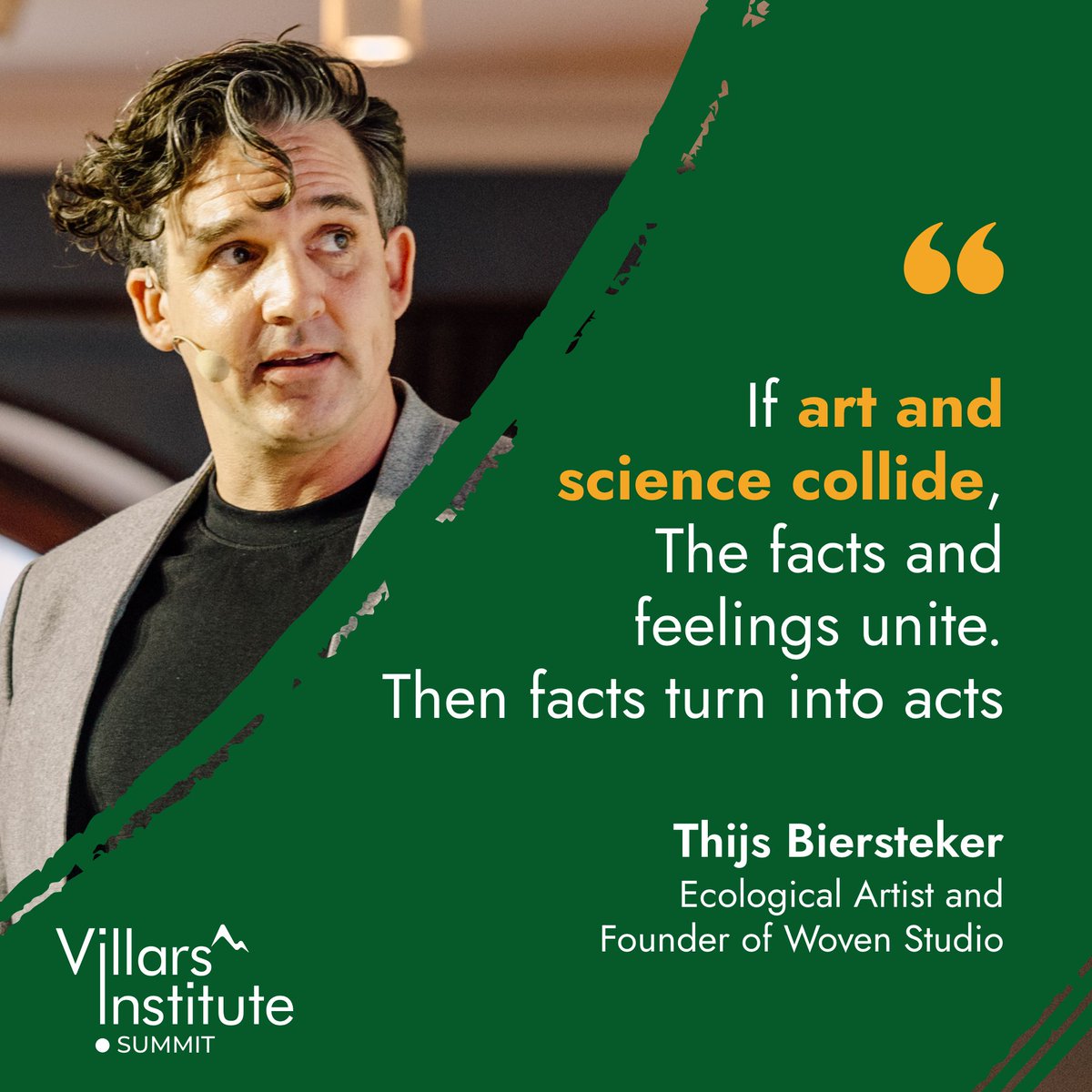 The arts have immense power to help science communicate facts in an accessible way. 

Awareness artist @T_Biersteker collaborates with top scientists to turn #climatedata into immersive art installations, evoking emotions to inspire change ✨ 

#ImmersiveArt #ArtMeetsScience