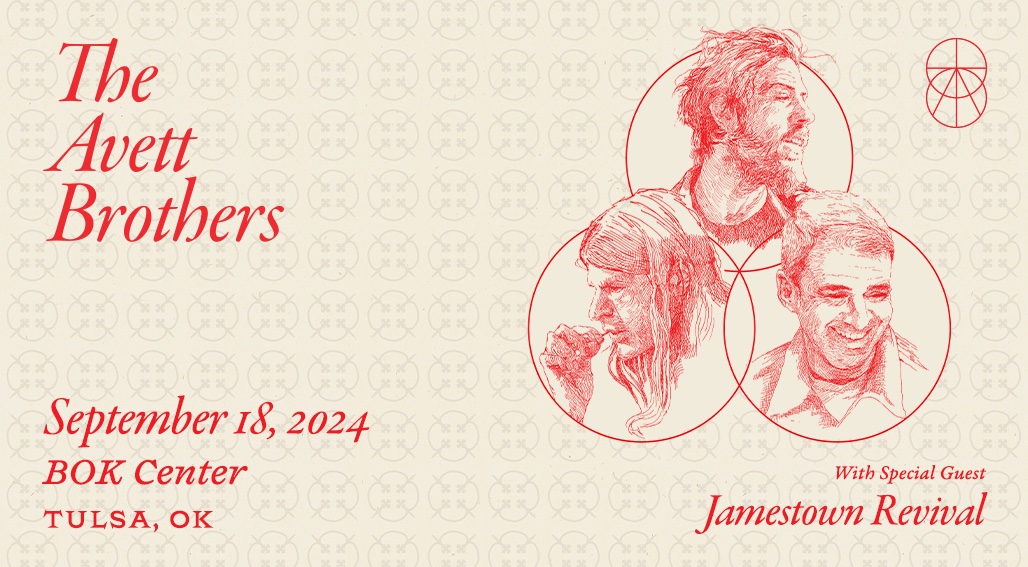 BOK Center (@bokcenter) on Twitter photo ON SALE ALERT: Tickets are on sale now for <a href="/theavettbros/">The Avett Brothers</a> with special guest <a href="/JTRevival/">Jamestown Revival</a> at BOK Center on September 18!
🎟️: bokcenter.live/AvettBrothers24 ON SALE ALERT: Tickets are on sale now for <a href="/theavettbros/">The Avett Brothers</a> with special guest <a href="/JTRevival/">Jamestown Revival</a> at BOK Center on September 18!
🎟️: bokcenter.live/AvettBrothers24