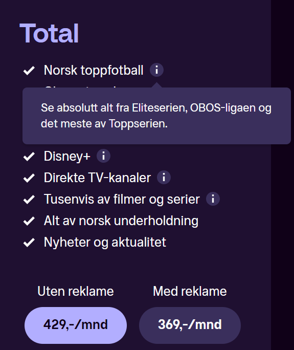 FatRonOlsen's tweet image. Se absolutt ALT fra Eliteserien reklamerer @tv2playnorge med. Samtidig kan du bare se 1 kamp om gangen fra Eliteserien. Ergo kan du kan kun se 5 av 8 kamper i første serierunde.(evt ha 4 abb til 1716,- mnd) Er dette lovlig markedsføring @Forbrukerradet #2el #2fx #nrksport
