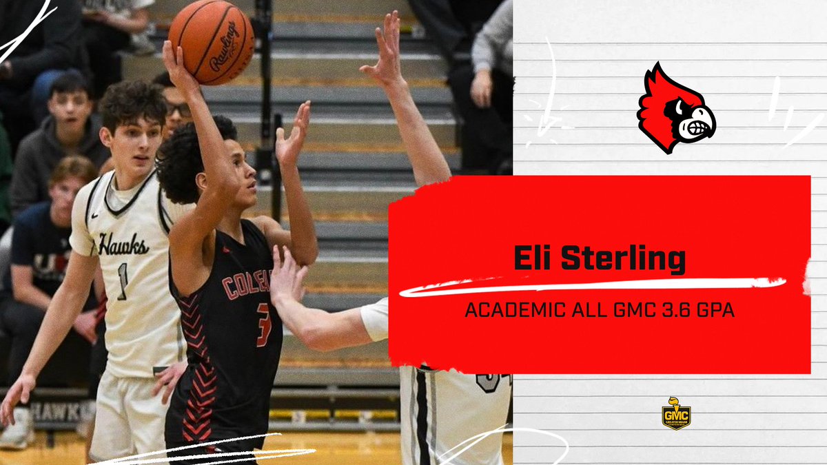 Congratulations to '27 Elijah Sterling on GMC All Academic Honors - 3.6 GPA! Way to represent our program on & off the court! 🏀📚