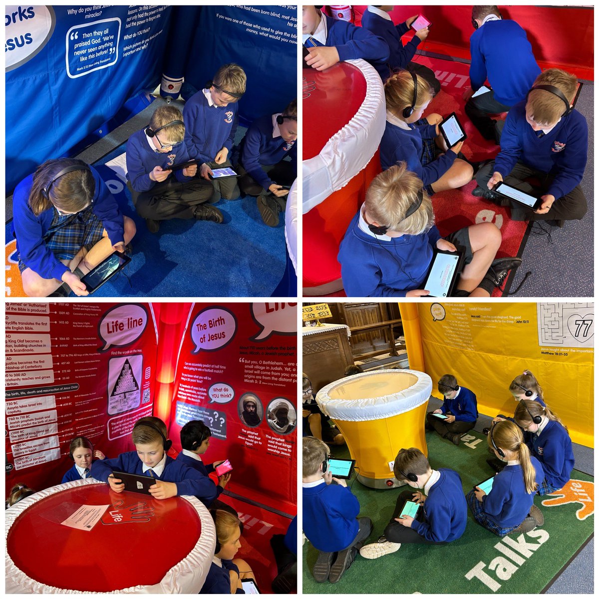 Years 4 & 5 had a fantastic time at St Paul’s church taking part in the interactive RE Life Exhibit! They focused on Jesus’ teaching, his miracles, Old Testament prophecies about him, and his death and resurrection.