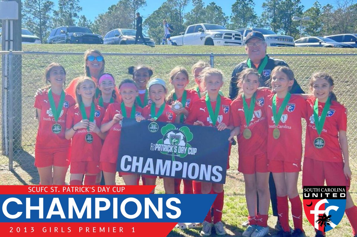 We are excited to announce 2 more teams that had success at our St. Patrick's Day Cup. Huge congrats to our 2012 Girls Pre ECNL 2 team and our 2013 Girls Premier 1 team! #SCUFC #wearthebadge
