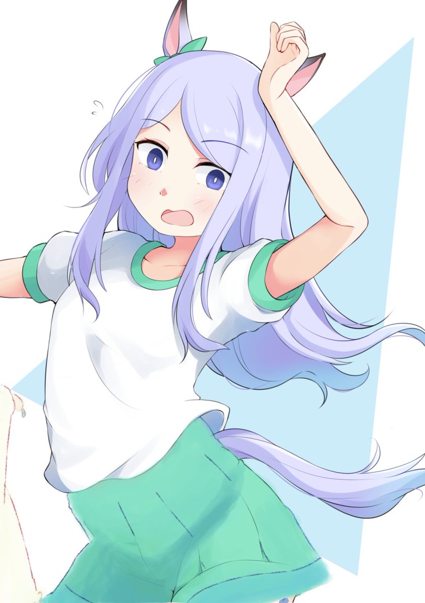 mejiro mcqueen (umamusume) 1girl solo long hair looking at viewer blush open mouth shirt  illustration images