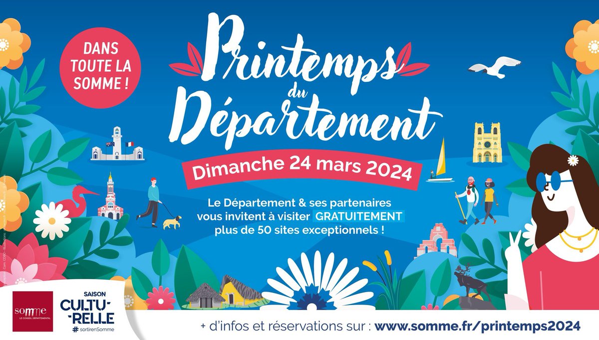 [ #Printemps du #Département ] 🌱Dimanche 24 mars, visitez gratuitement la citadelle de Doullens <a href="/Cita_Doullens/">La Citadelle de Doullens</a> à l’occasion du Printemps du Département, évènement porté per le Département de la Somme !

🤗 Visite libre de sans réservation nécessaire.

#sommepatrimoine
