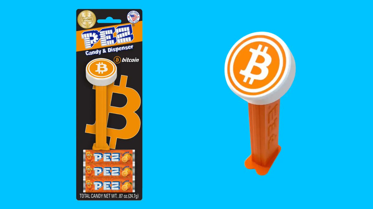 HISTORY: 1 year ago, the first #Bitcoin PEZ Dispenser was released. Would you buy it? 🤔