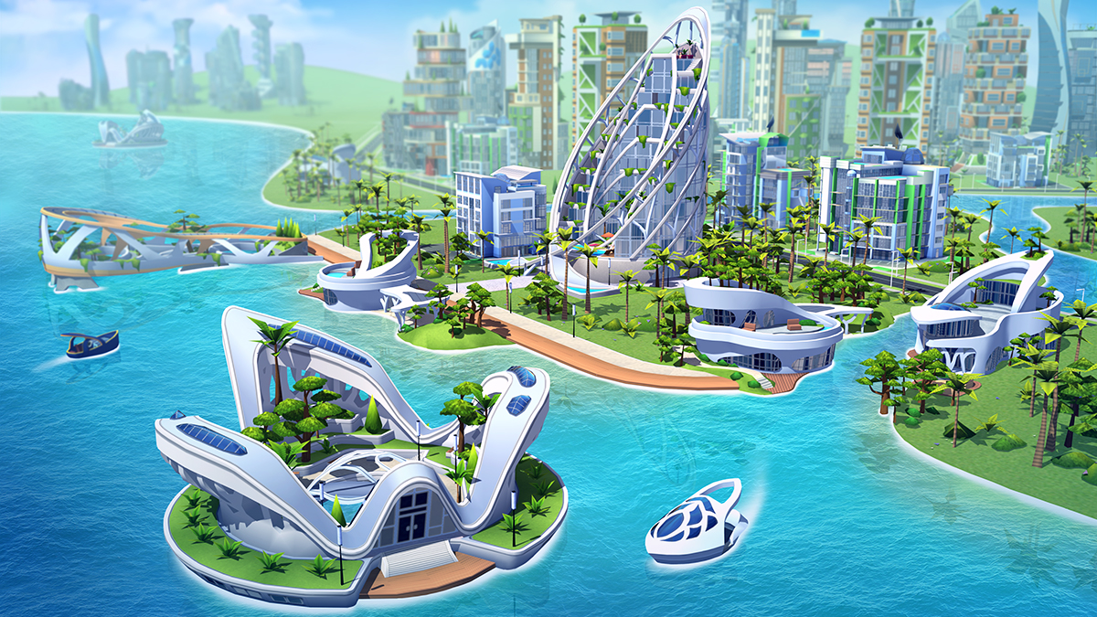 Hello Mayors, Immerse your city in innovation in this weekend's Design Challenge! 🏙️ With futuristic buildings, let your Sims lead healthier lives with streamlined access to advanced technology. Don't forget to vote for your favorite city design. Let's build the future! 🏆 🚀