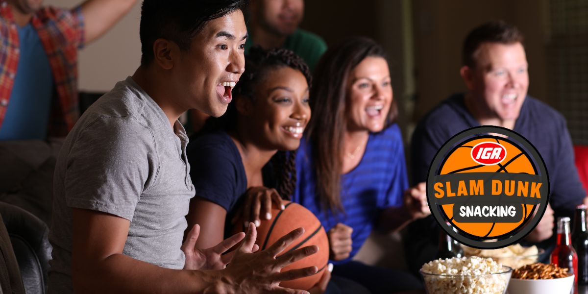 The Madness is here. Celebrate with Slam Dunk Snacking from IGA | #ShopperMarketing #CPG #Retail buff.ly/3PvjThS