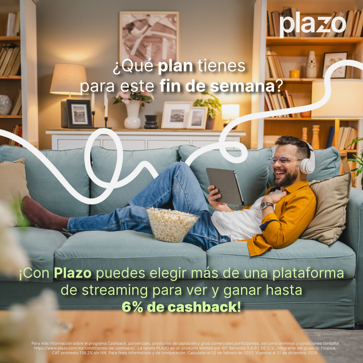 plazomx's tweet photo. ¿Y si este fin no salimos y hacemos una noche de pelis? Con Plazo, más de una plataforma de streaming te regresa el 6% de cashback ¡Solicítala YA! 💚💳🌟 https://t.co/2xi1whEqUT