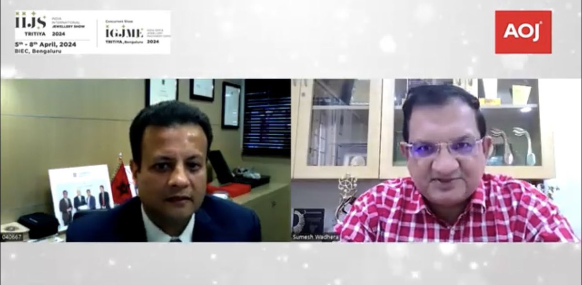 WSumesh's tweet photo. AOJ Exclusive ✅: Interview with Mr Pratap Kamath , Managing Director, Abaran Timeless Jewellery, Bangalore
********************************
On the upcoming IIJS Tritiya ,2024 Bangalore

https://t.co/5bXcS6vUvZ https://t.co/XPRtWl7q1u
