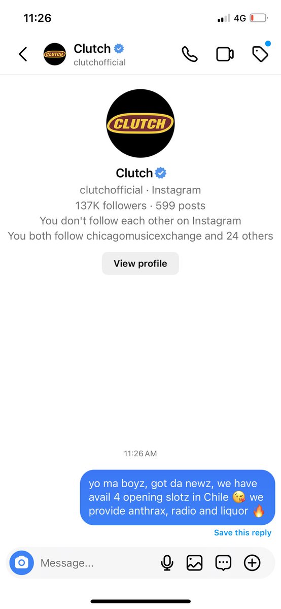 moebiusrocks's tweet photo. Smell the desperation? @clutchofficial https://t.co/U0k0Jtnhnu