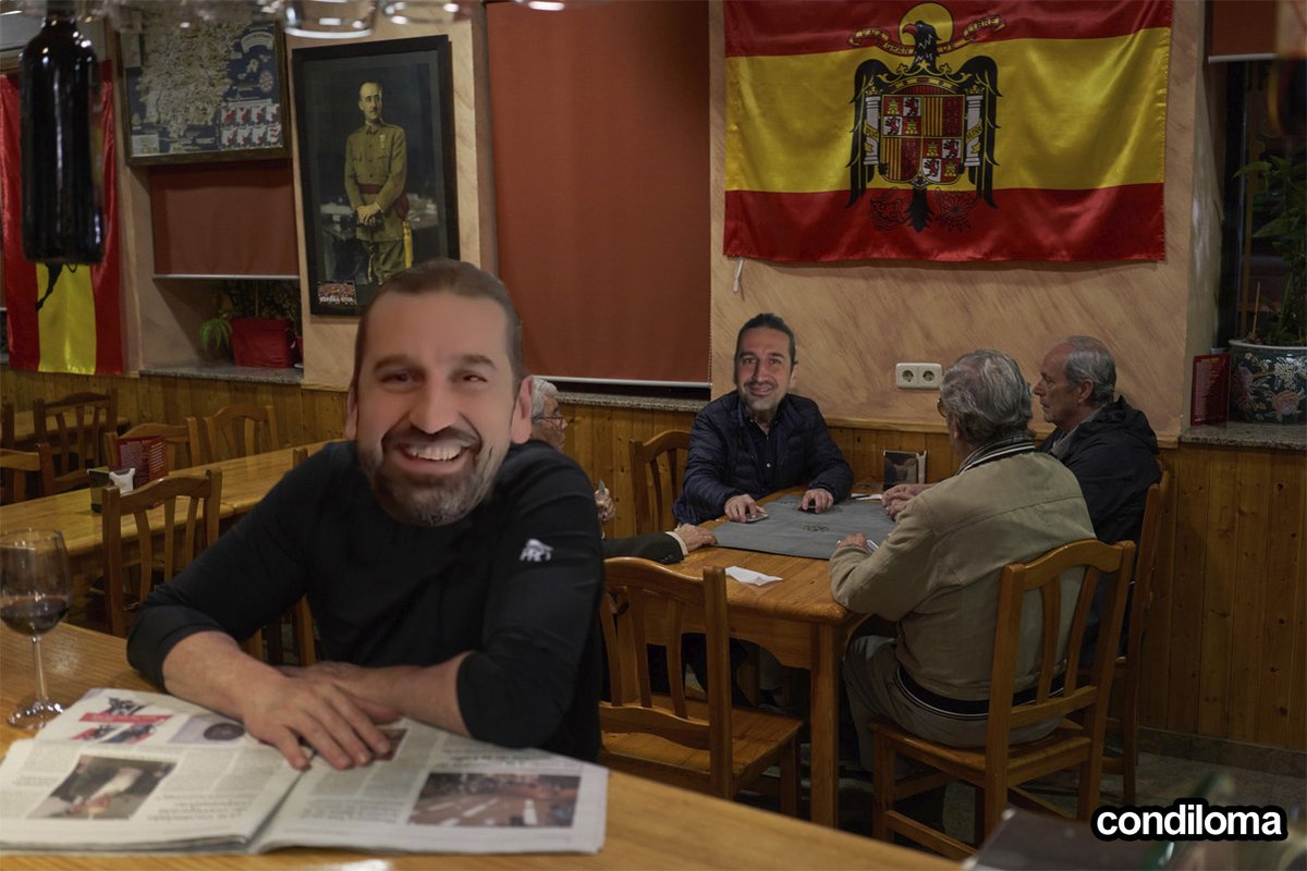 <a href="/Los3Cunados/">Los 3 Cuñados</a> Fan del momento Valdu en el chino facha de Usera y el niño de 7 años sirviéndoles la cerveza.