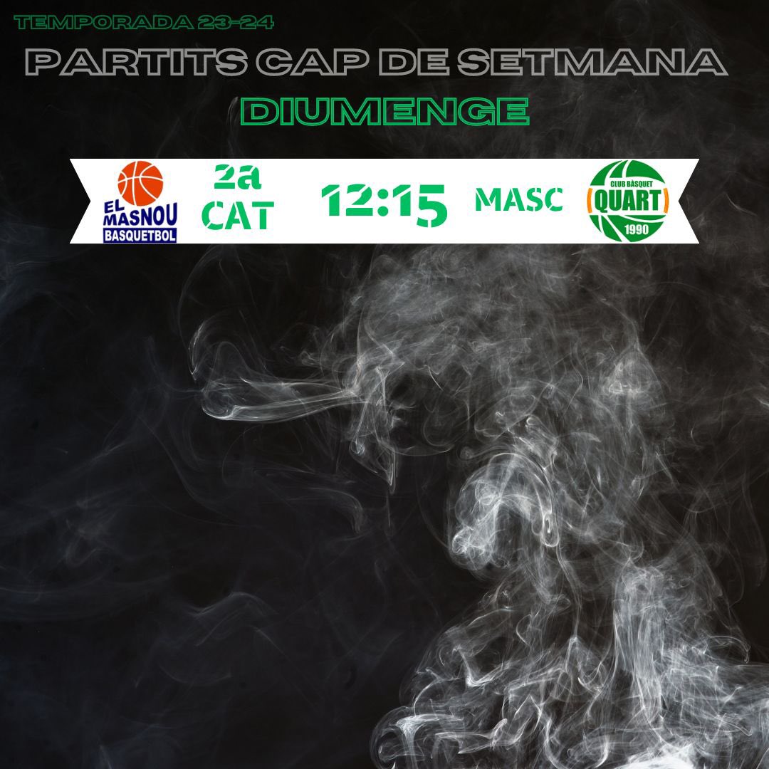 🚨PARTITS CAP DE SETMANA🚨 Molts ànims a tots els jugad@rs i entrenad@rs per aquest cap de setmana🖤