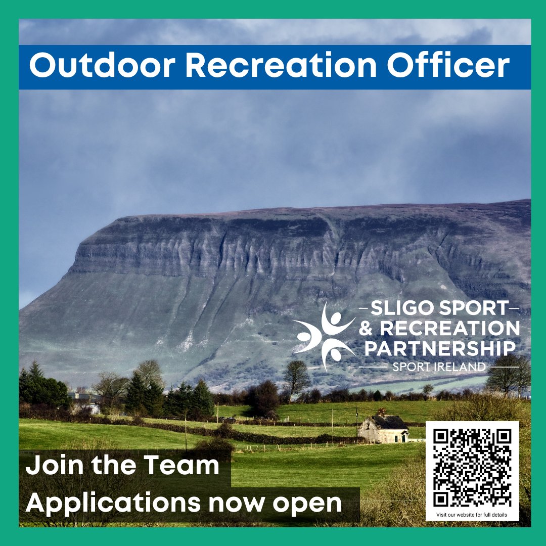 Outdoor Recreation Officer...Exciting new opportunity with Sligo Sport and Recreation Partnership, see our website... sligosportandrecreation.ie/outdoorrecreat…