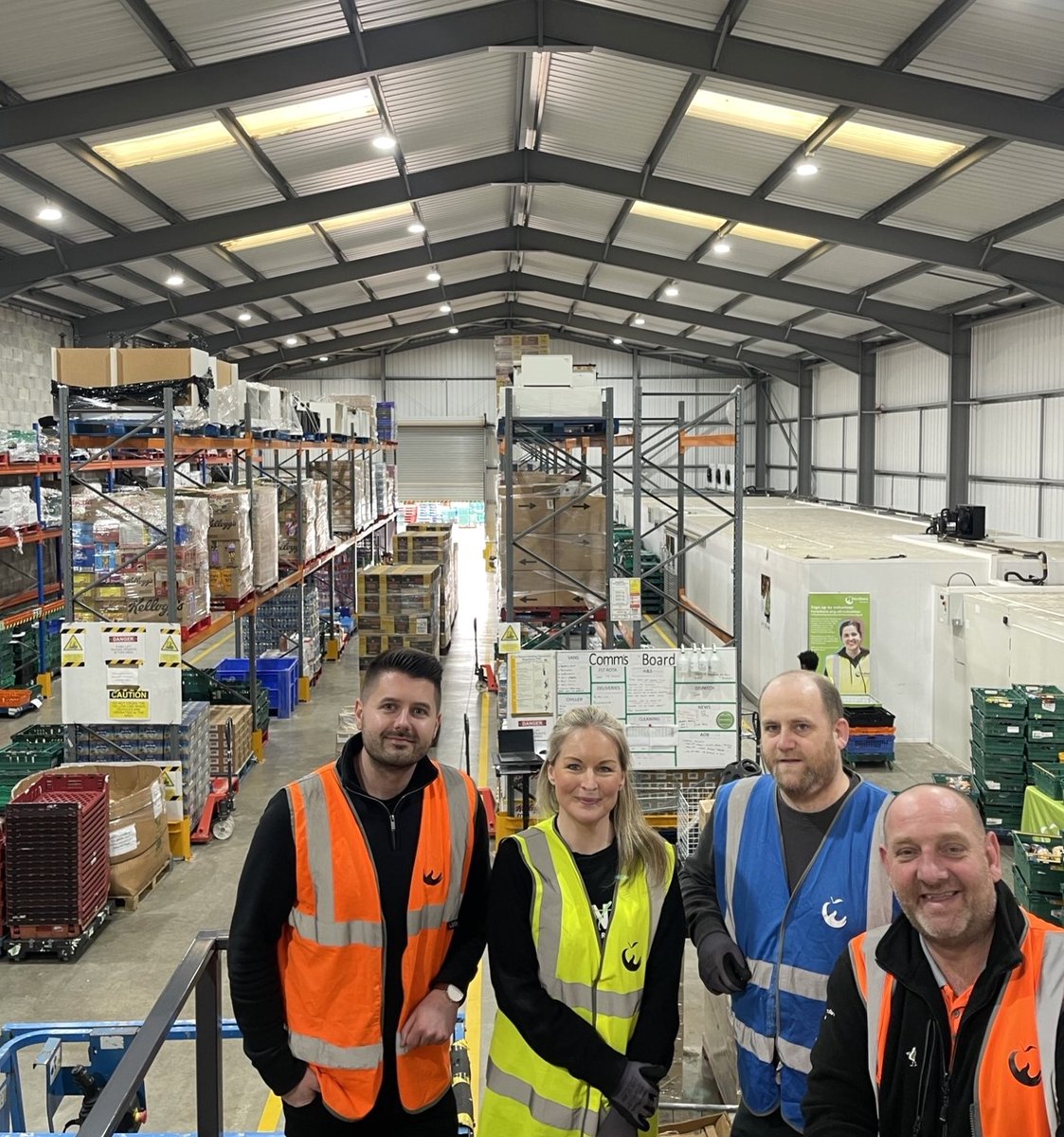 This week we had a lovely team from Premier Foods come to join us volunteering in the warehouse. It was a great day, thanks so much for the extra hands! 💚