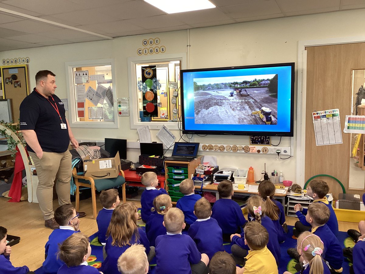 Class Droplets were visited by Mr Wordsworth this week, he has an excavation business. The children loved watching videos, looking at images and learning what skills they need to learn for this industry. Thank you so much for joining us and for the new construction toys.