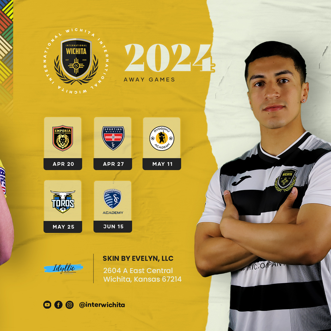 interwichita's tweet photo. 🗓️Save the dates! Home opener 🆚@SKCAcademy is on Sunday, April 14th at 2pm. #HomeStripes #UPSL Presented by: ⚡️Elite Electric Company https://t.co/sD2736GggQ