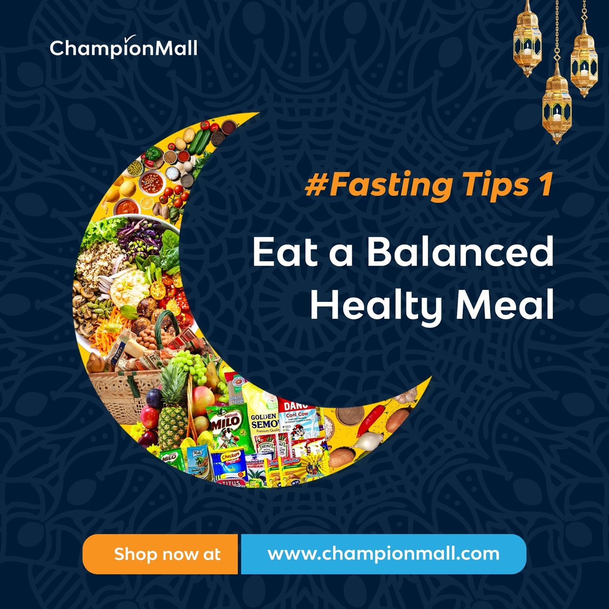 ChampionMall's tweet photo. It is important that you eat healthy and balanced meals during the Holy month.

Visit https://t.co/6HSNsuZcv2 to shop for all your healthy food and cooking items.

#ramadan2024 #championmall https://t.co/WMvcKCZsAc