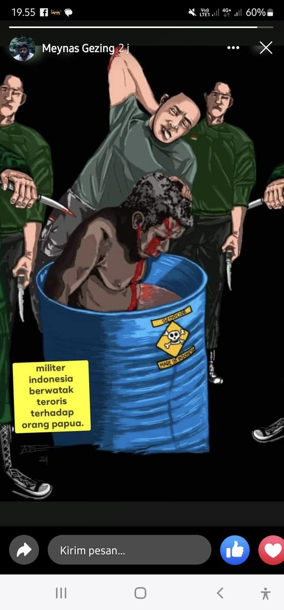 SolomonMen92999's tweet photo. Pelaku penganiyaan Orang Asli Papua Adalah TNI.

"Seakan setengah kami binatang"
 -filep karma

@komnasHAM 
@INDONESIAinLOVE @tvOneNews @Metro_TV @TRANSTV_CORP @KompasTV @kompascom https://t.co/KUVHRCs7vR