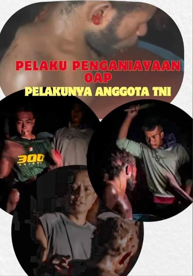 SolomonMen92999's tweet photo. Pelaku penganiyaan Orang Asli Papua Adalah TNI.

"Seakan setengah kami binatang"
 -filep karma

@komnasHAM 
@INDONESIAinLOVE @tvOneNews @Metro_TV @TRANSTV_CORP @KompasTV @kompascom https://t.co/KUVHRCs7vR