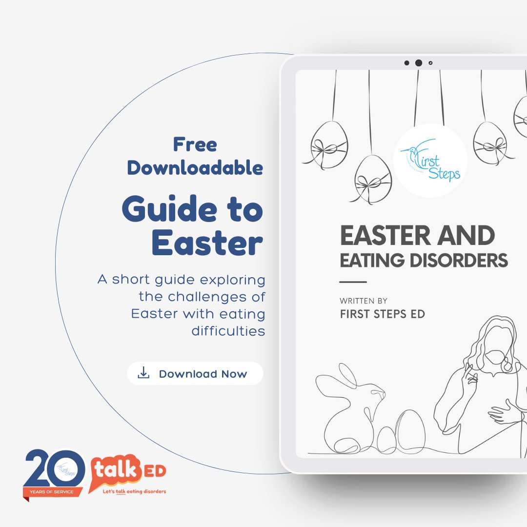 We've put together this short Guide to Easter and Eating Disorders where we explore the challenges of Easter. You'll also find some advice and guidance for managing whatever the holidays will bring. Download the guide for free firststepsed.co.uk/easter-and-eat…