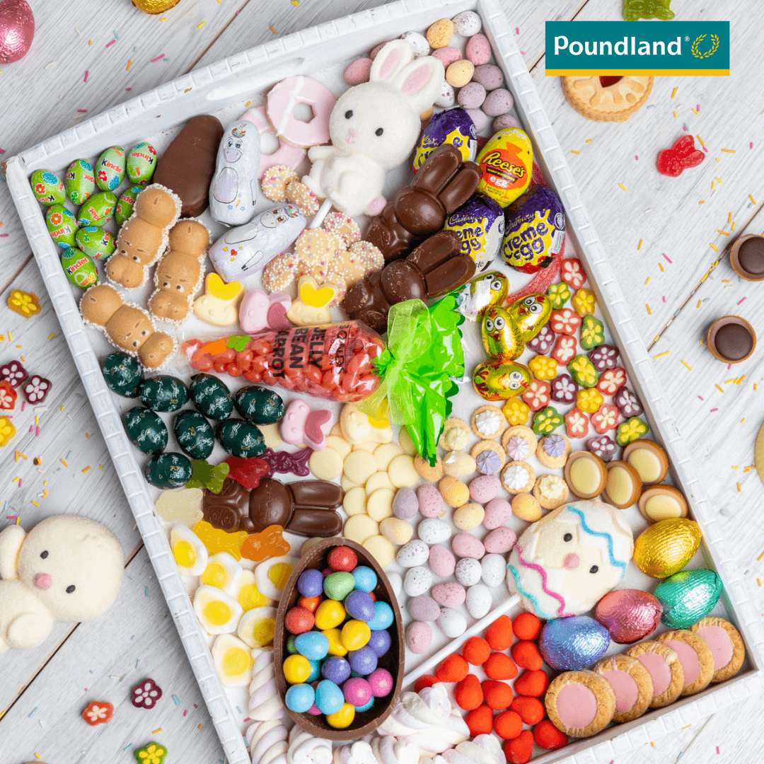 Head to Poundland to stock up and create this brilliant snacking tray, prices start from just £