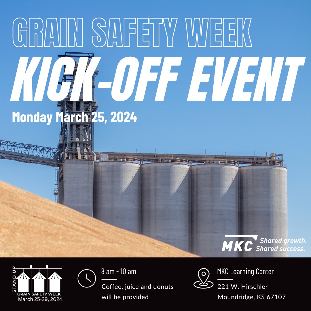 Because everyone deserves to go home from work each day, we come together as an industry for #standup4grainsafety week.  Join us for a live entrapment prevention demonstration! We will discuss various hazards related to grain holding and how to eliminate them.