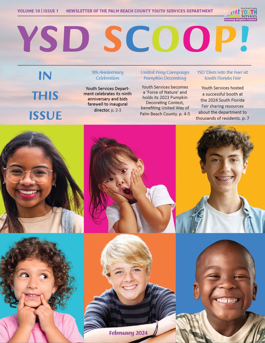 Palm Beach County Youth Services Department is excited to share with you Volume 10, Issue 1 of our YSD Scoop Newsletter! 
Check out the full newsletter here:
discover.pbcgov.org/youthservices/…