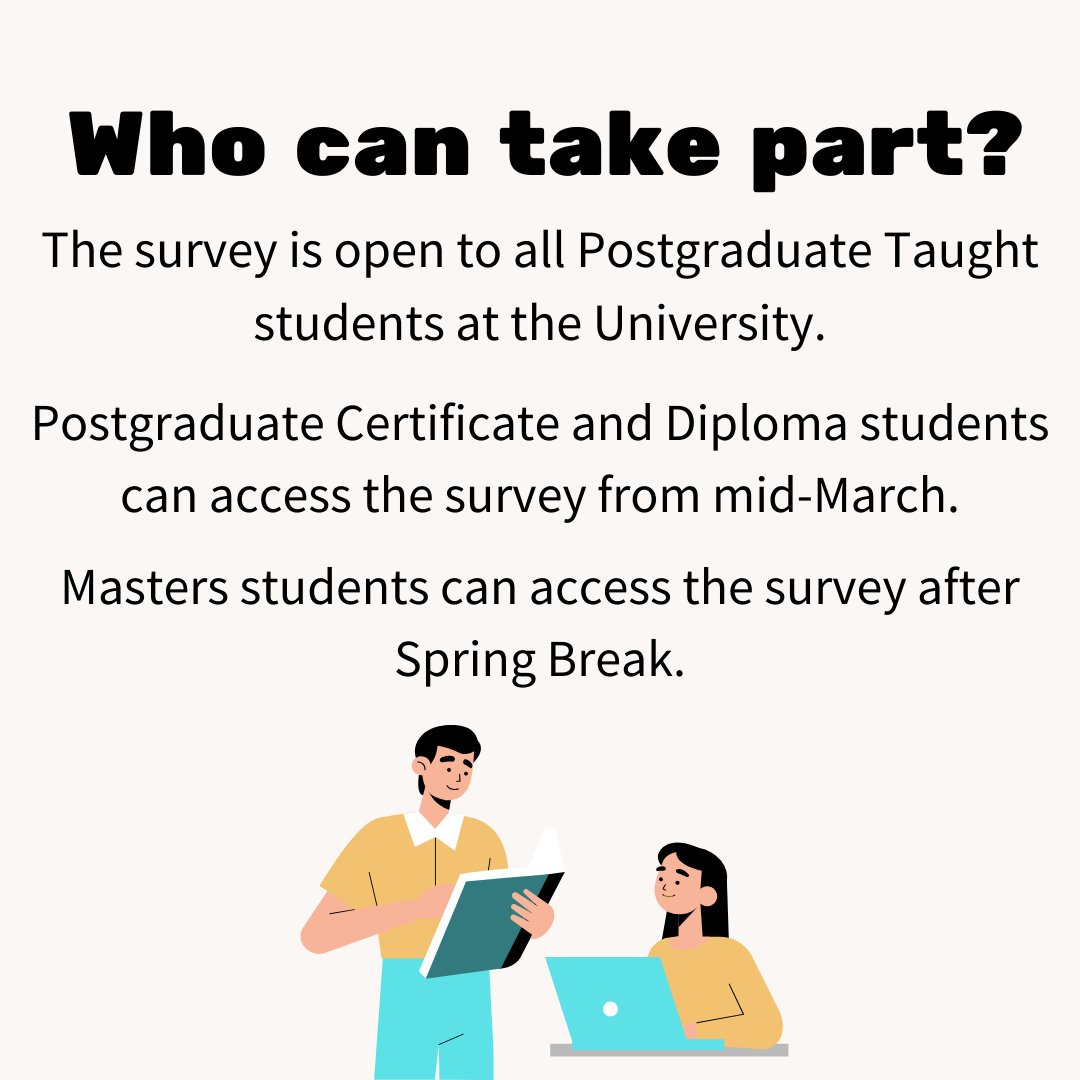 StudentSurveys1's tweet photo. 🌟Strath Survey Spotlight🌟

The first survey we want to shine our spotlight on is the Postgraduate Taught Experience Survey.

Want to find out what the survey is all about? Are you eligible to participate? What's up for grabs in the prize draw? Swipe across to find out more! https://t.co/xNWwF1rDfw