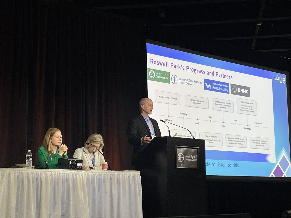 Great opportunity to hear from Dr. MacNeill and Dr. Mann about Climate Change and Cancer Care at #SSO2024. Incredible initiatives underway to decarbonize healthcare upstream and make health services low carbon + high quality <a href="/Ecosurgeon/">Andrea MacNeill</a> <a href="/SocSurgOnc/">Society of Surgical Oncology</a>