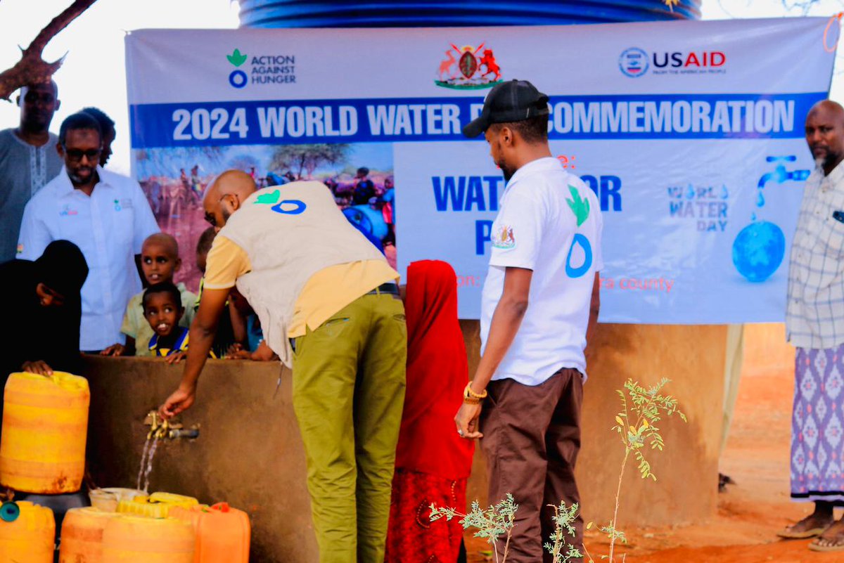 ACFinKenya's tweet image. To mark #WorldWaterDay2024, our team in Mandera launched nine newly rehabilitated water points. This has increased #water accessibility for both livestock and human use and in turn contributed to the peaceful coexistence of bordering communities. (Supported by @USAIDSavesLives)