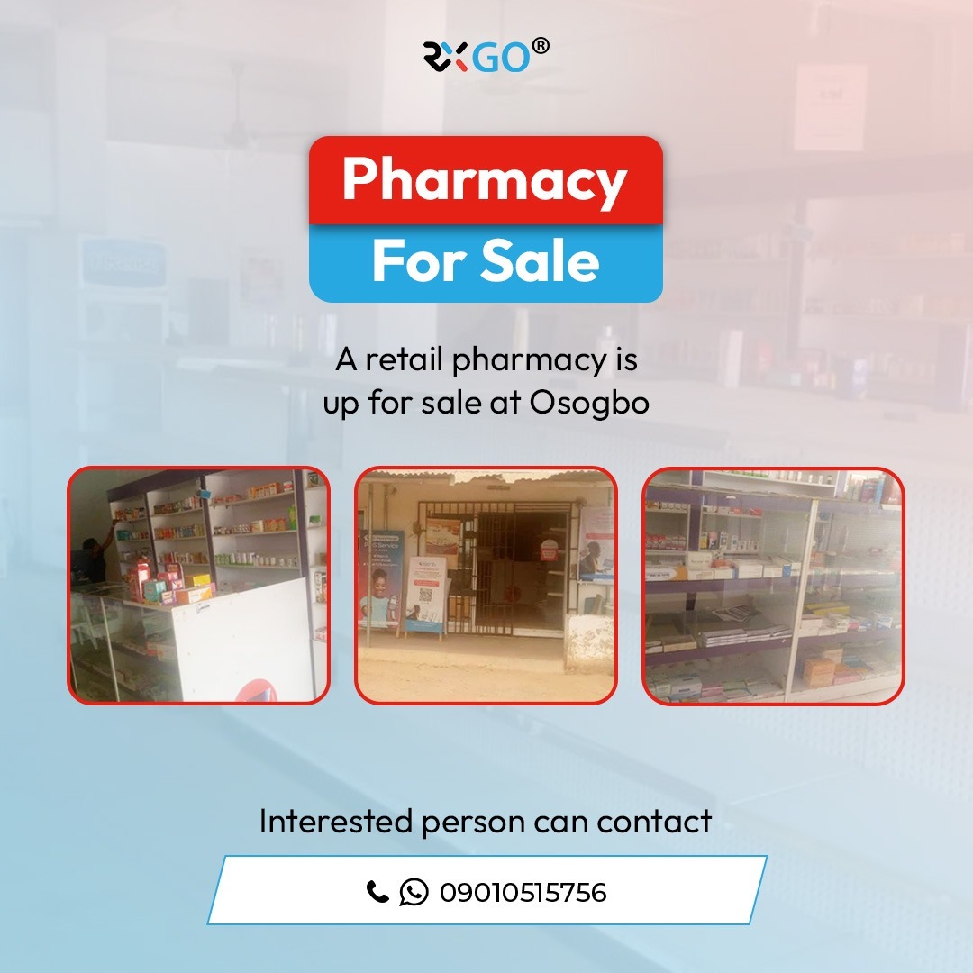 RxGoPharmacy's tweet photo. Dreaming of owning your own retail pharmacy? 🌟💊 

Your opportunity has arrived to become the proud owner of a thriving pharmacy in Osogbo. 

Contact us at 09010515756 for more details! 
#PharmacyForSale #RetailPharmacy #Osogbo https://t.co/m5b732O19b