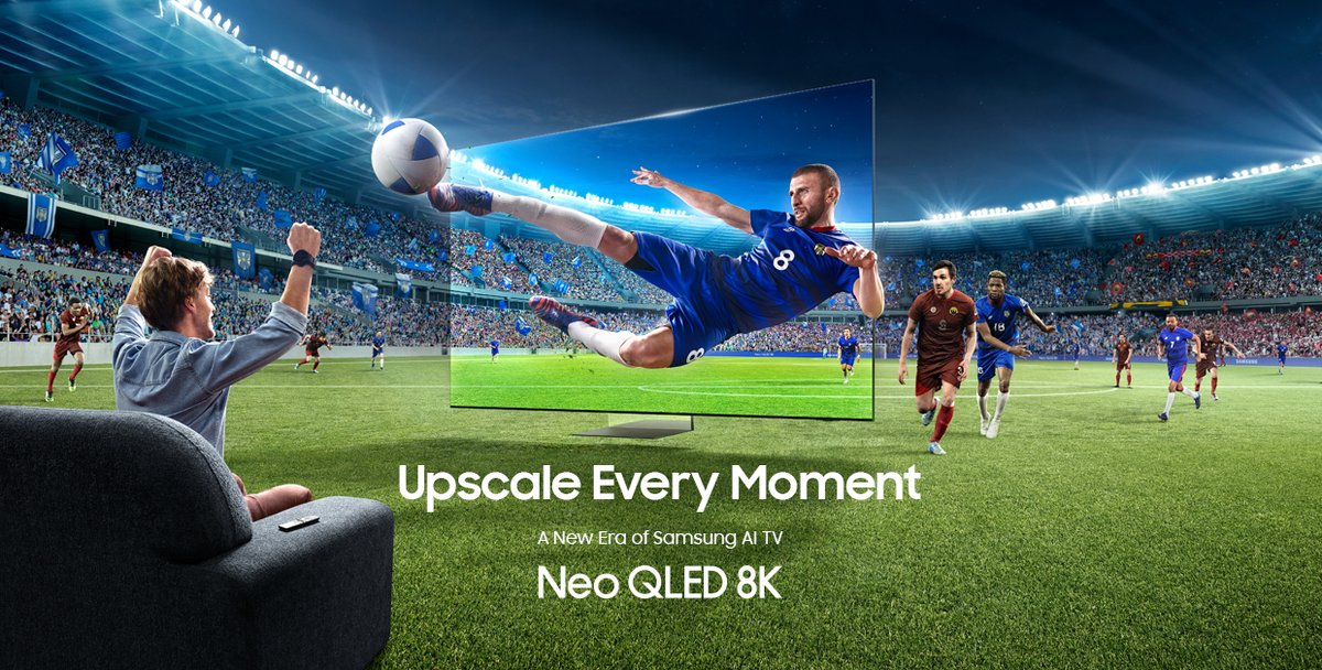 Immerse yourself in the ultimate front-row experience and upscale every moment with the Neo QLED 8K, our new #SamsungAITV #NeoQLED8K #8KTV #SamsungTV #UpscaleEveryMoment #Samsung